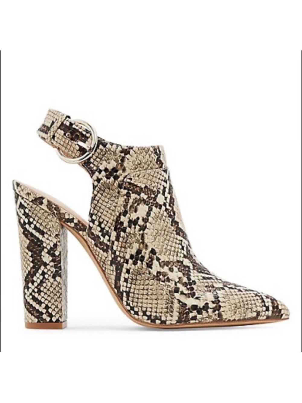 ☀️ Call it Spring ☀️ snake print heeled booties